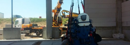 Eti Jeneratör montaj vinç çalışması